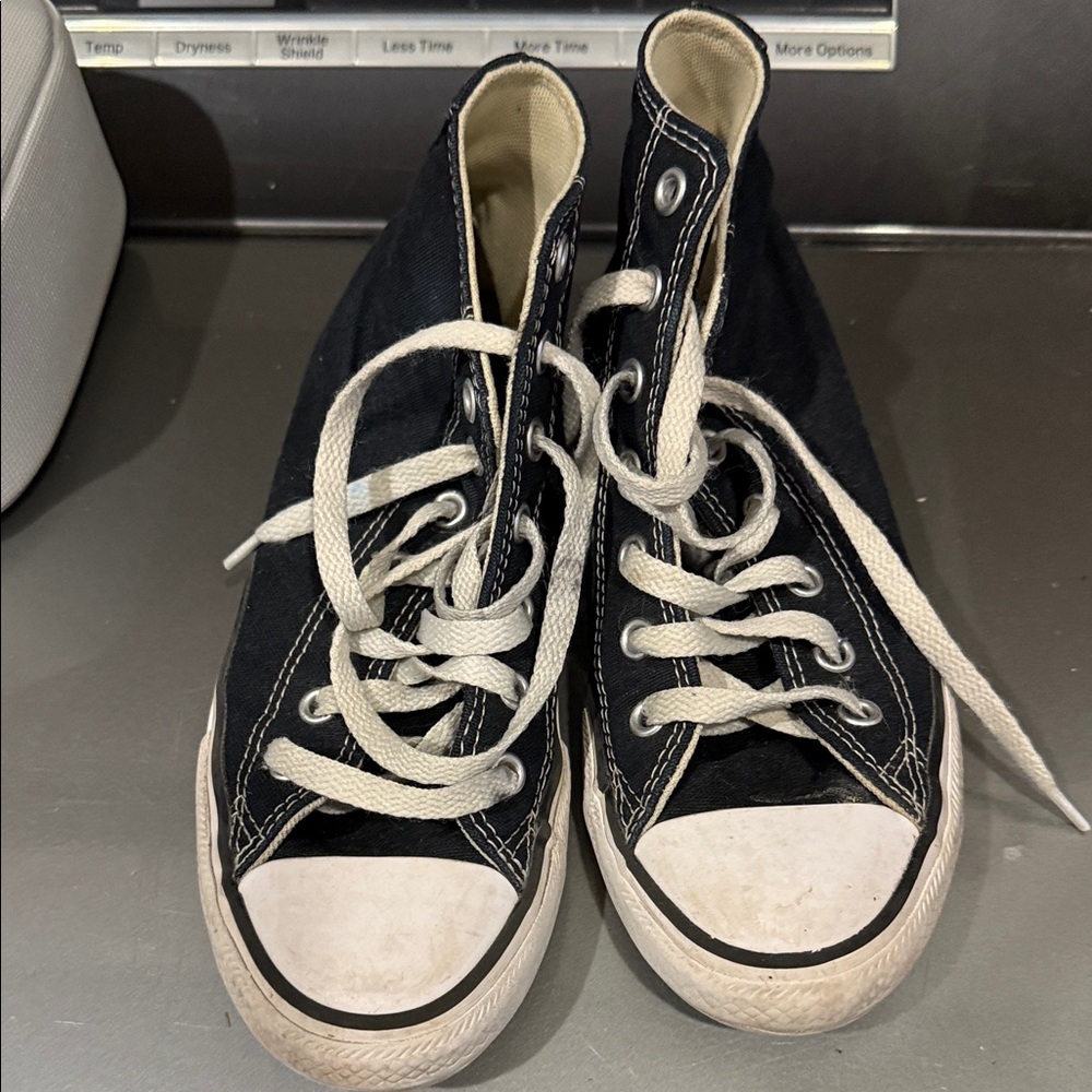 Converse Black and White Kids High-Top Sneakers